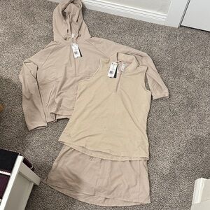 Women's Beige adidas golf set